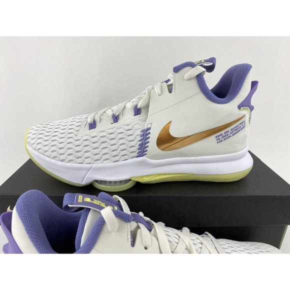 NEW Nike LeBron Witness 5 Summit White Men's Basketball Shoes Sneakers - Picture 10 of 12